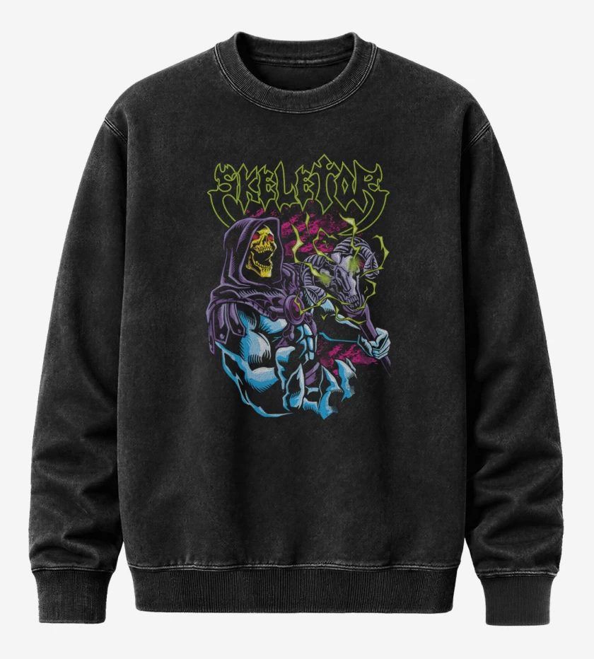 Poleron Polo Acid Wash Negro de Morbid Master 