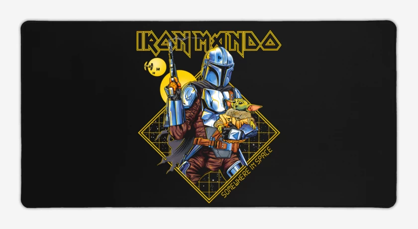 Mouse pad Gamer Negro de Somewhere in Space
