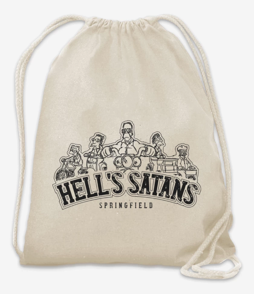 Mochila Blanco de Los Hells Satans