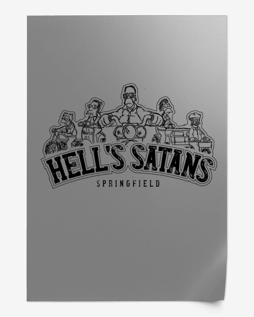 Print Gris Melange de Los Hells Satans