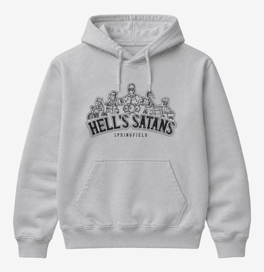 Poleron Canguro básico Los Hells Satans