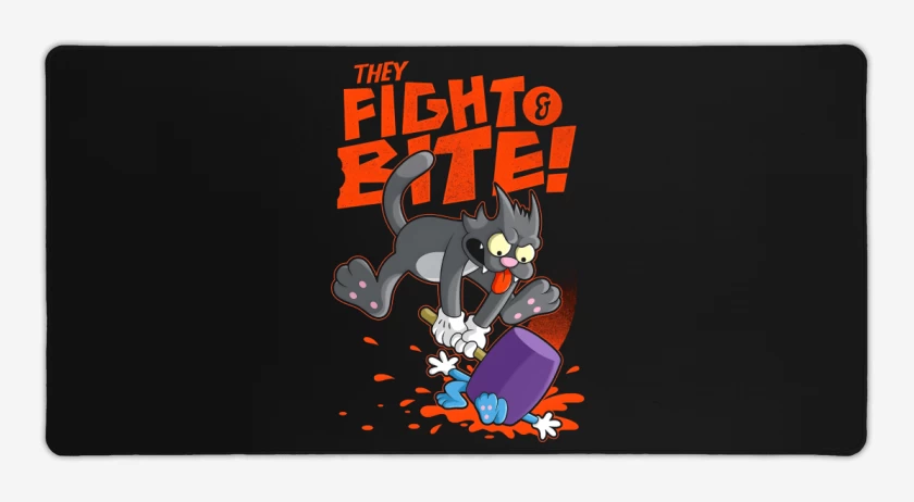 Mouse pad Gamer Negro de La Muerte de Daly 