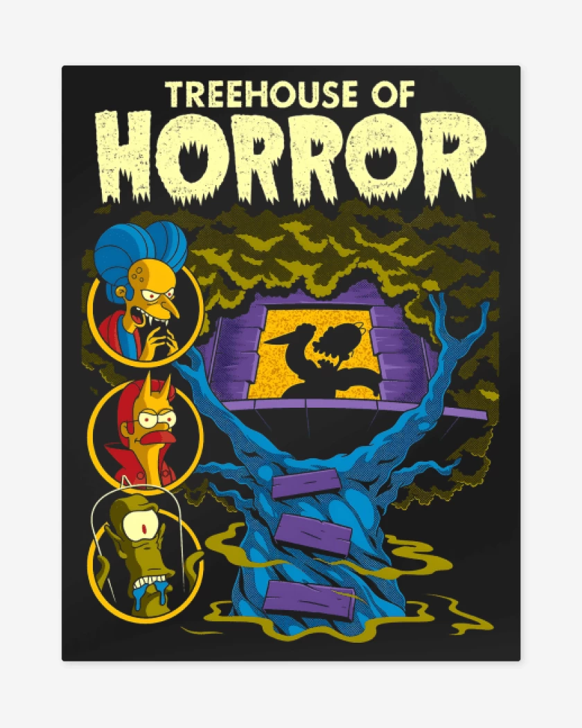 Print metalico Casita del Horror 