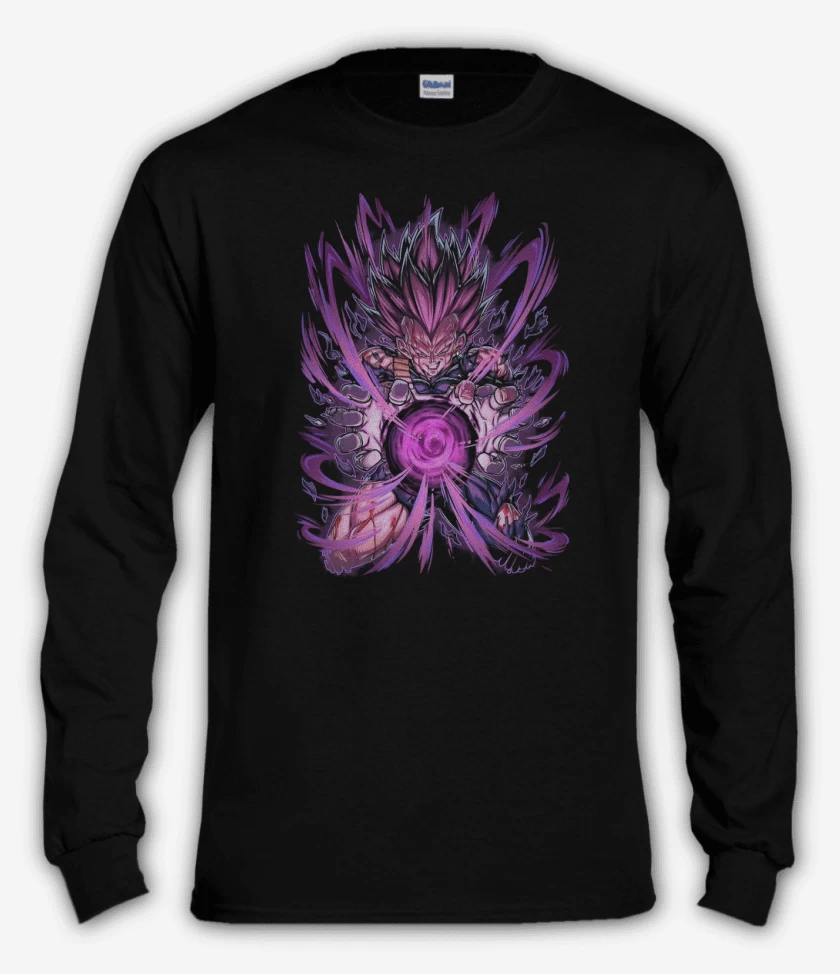 Polera manga larga Negro de Ultraego Vegeta 