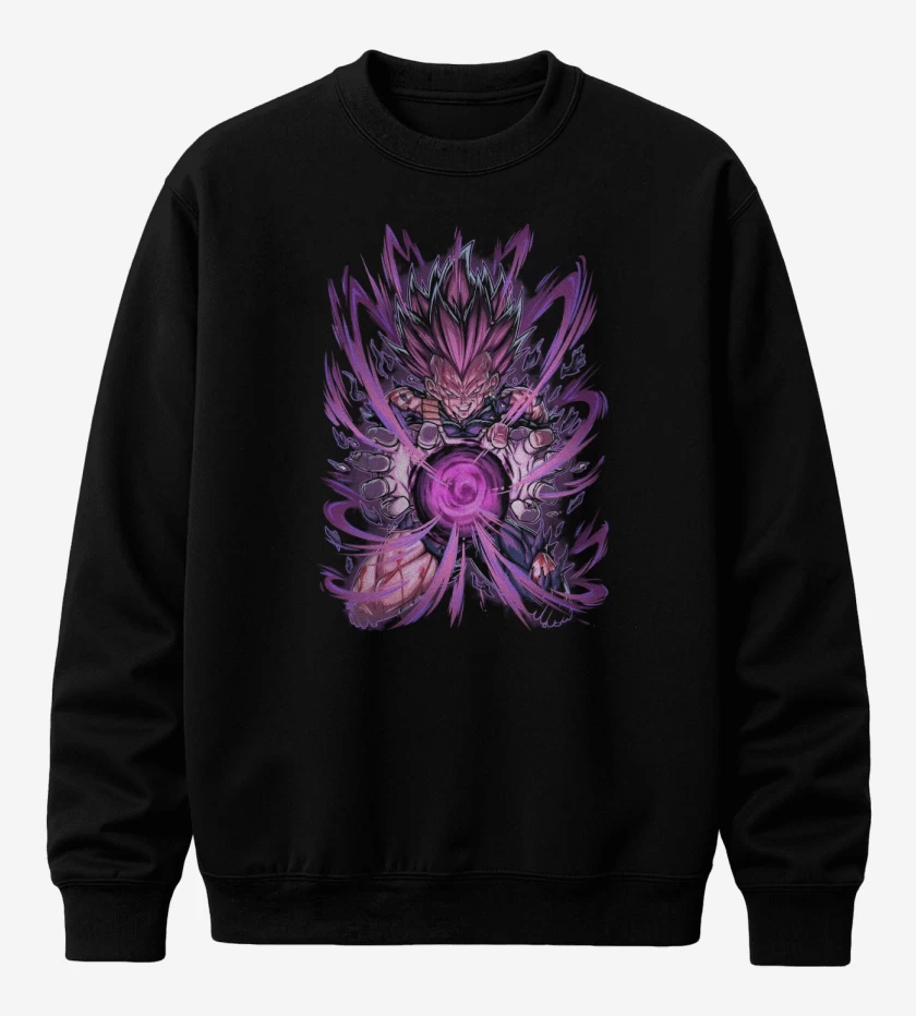 Poleron polo Negro de Ultraego Vegeta 