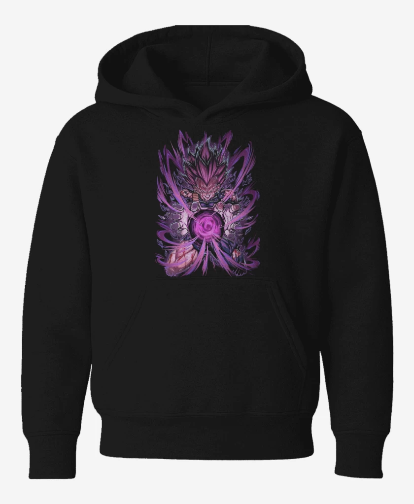 Poleron de niño Negro de Ultraego Vegeta 