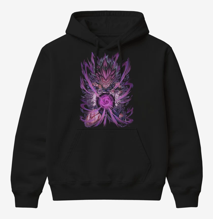 Poleron Canguro básico Negro de Ultraego Vegeta 