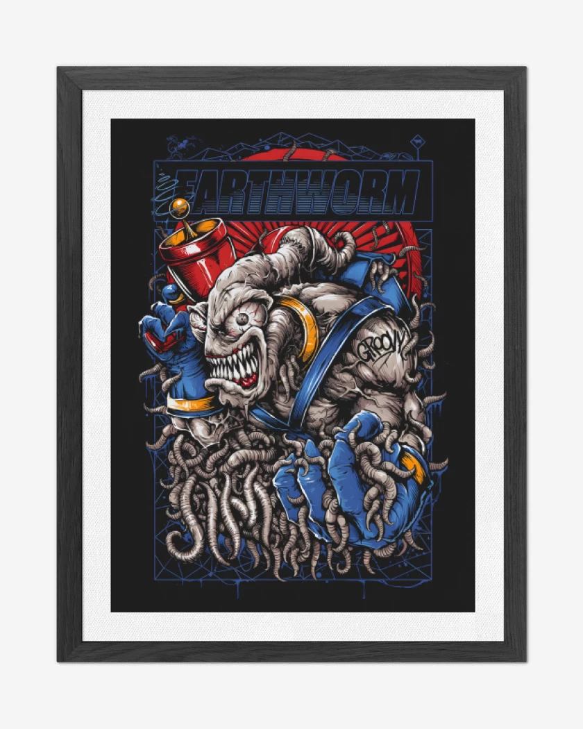 Cuadro decorativo Negro de Brutal Earthworm