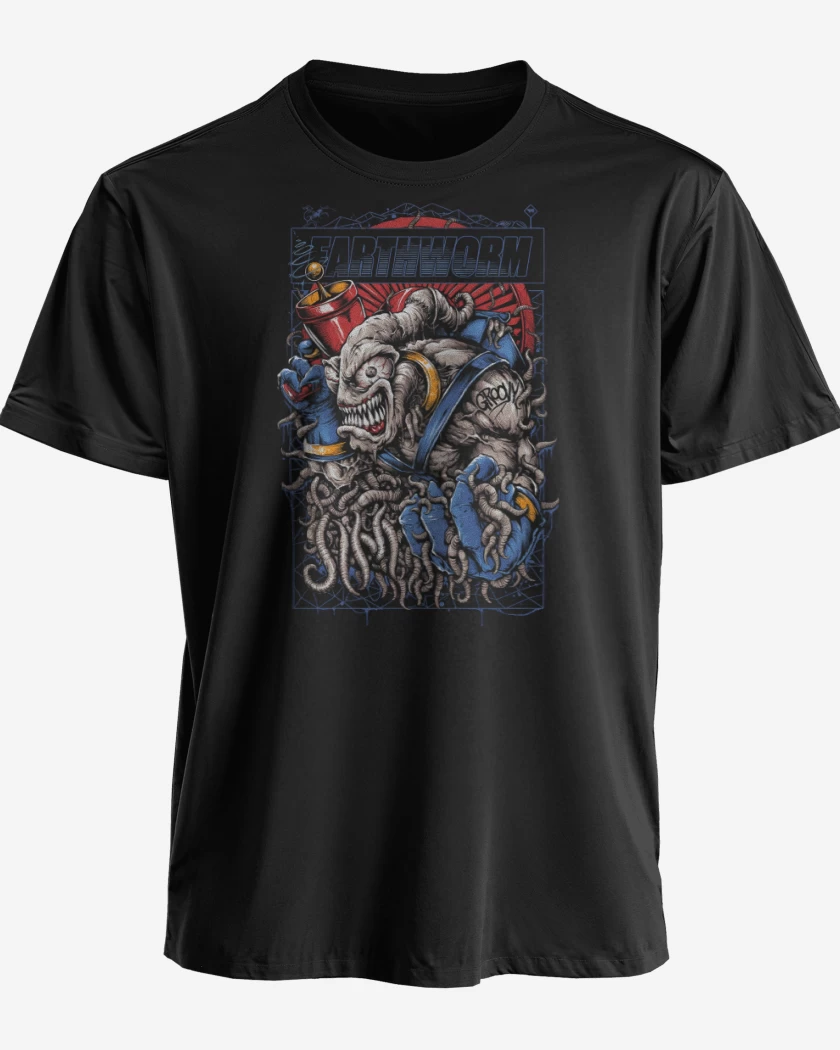 Polera premium Negro de Brutal Earthworm
