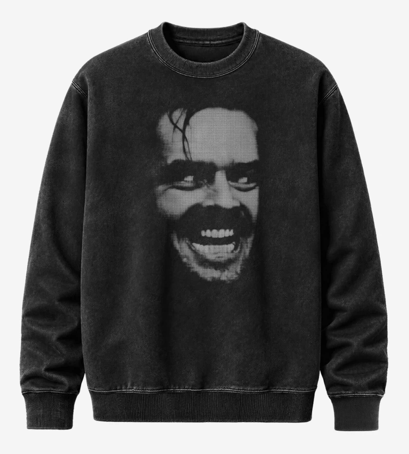Poleron Polo Acid Wash Negro de Torrance Jack