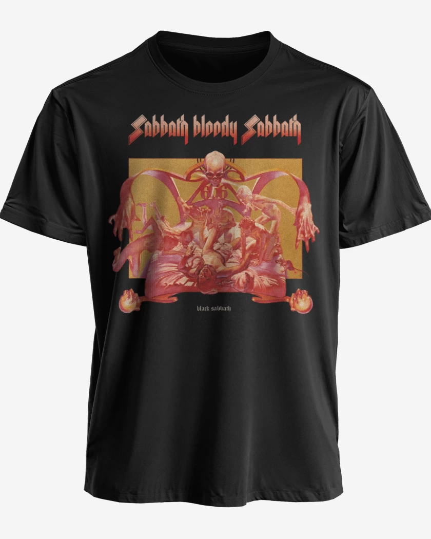 Polera premium Negro de Sabbath Bloody Sabbath 