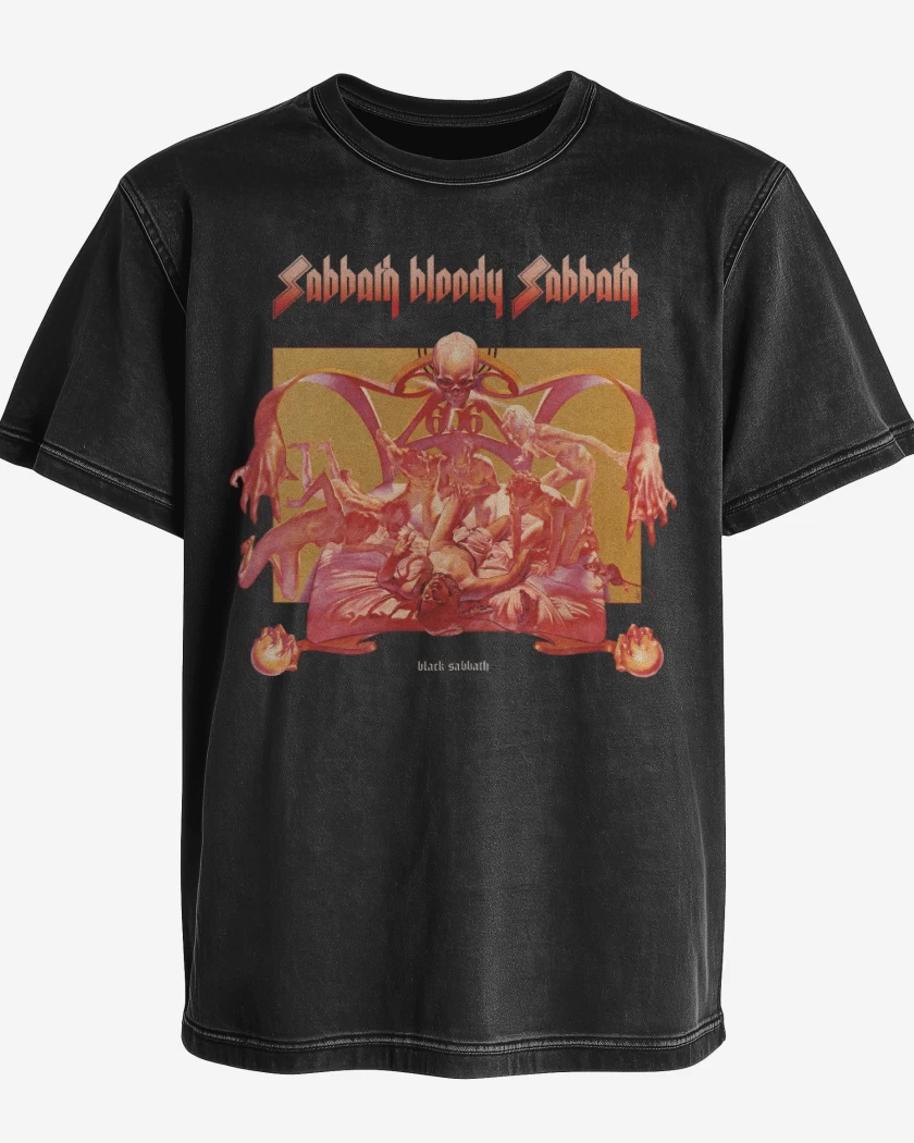Polera desgastada Sabbath Bloody Sabbath 