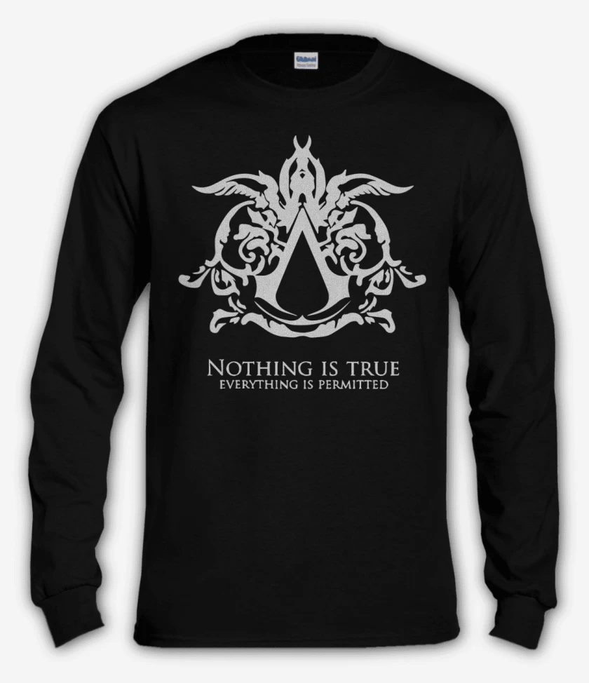 Polera manga larga Negro de Nothing is true