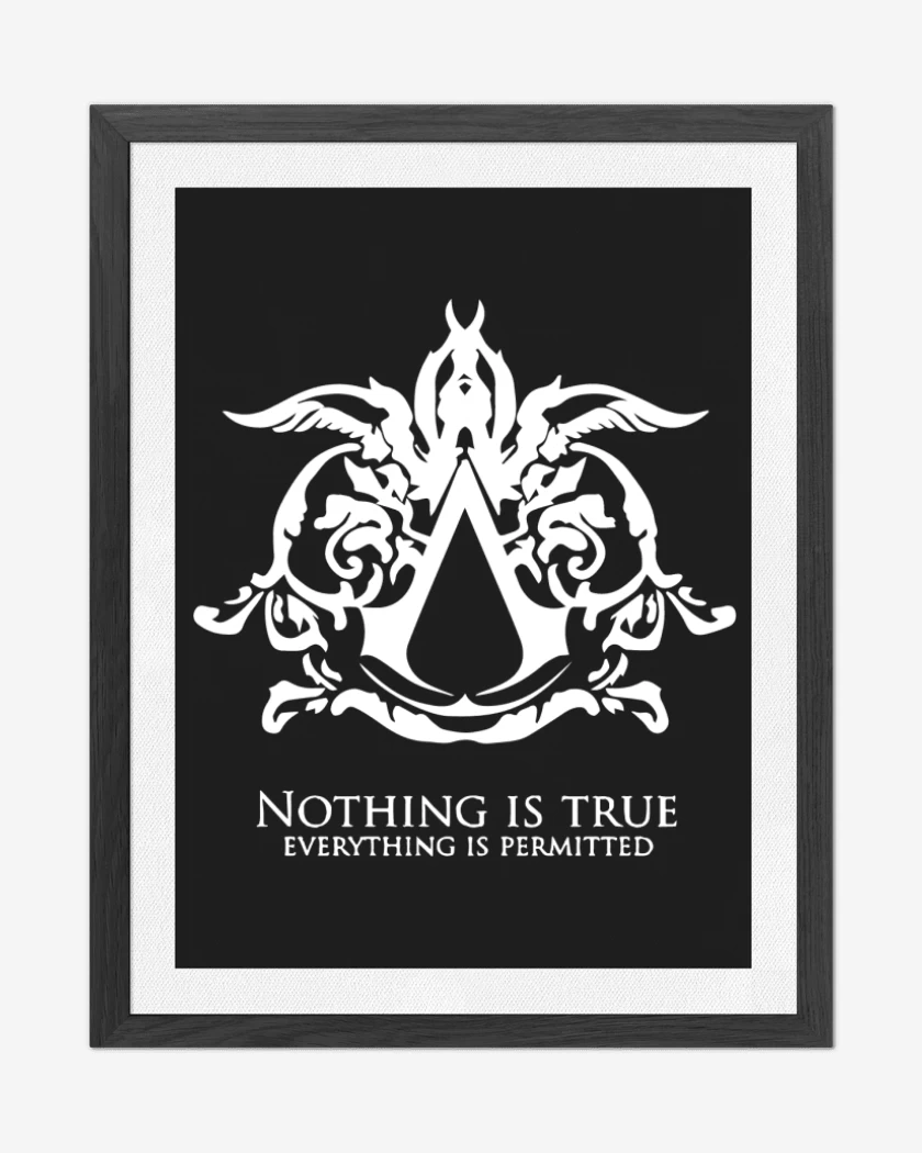 Cuadro decorativo Nothing is true