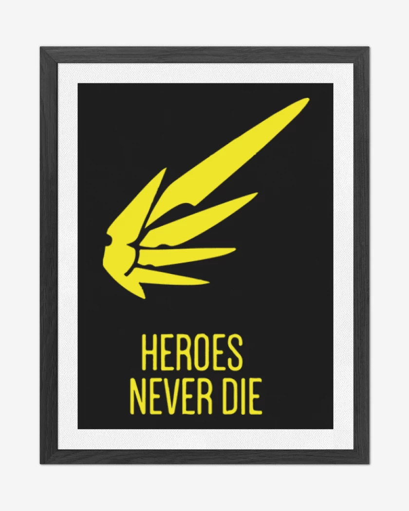 Cuadro decorativo Negro de Never die