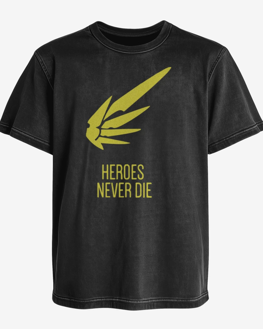 Polera desgastada Negro de Never die