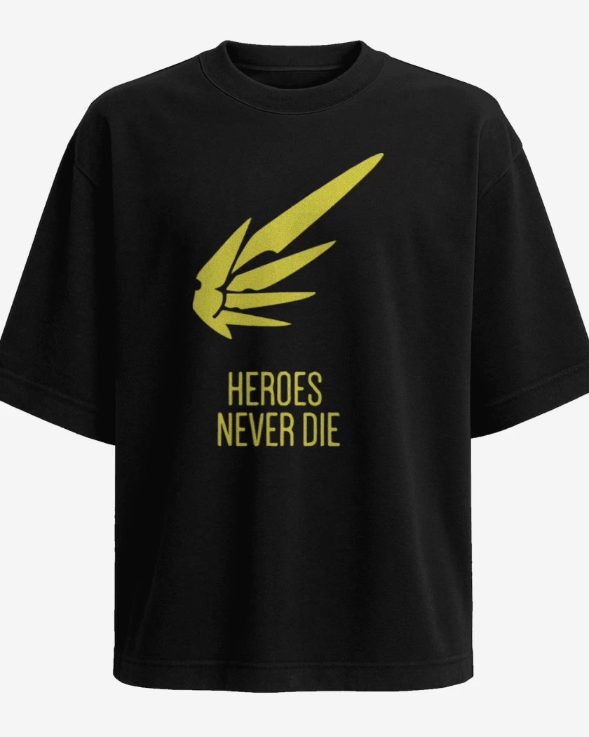 Polera Oversize Negro de Never die