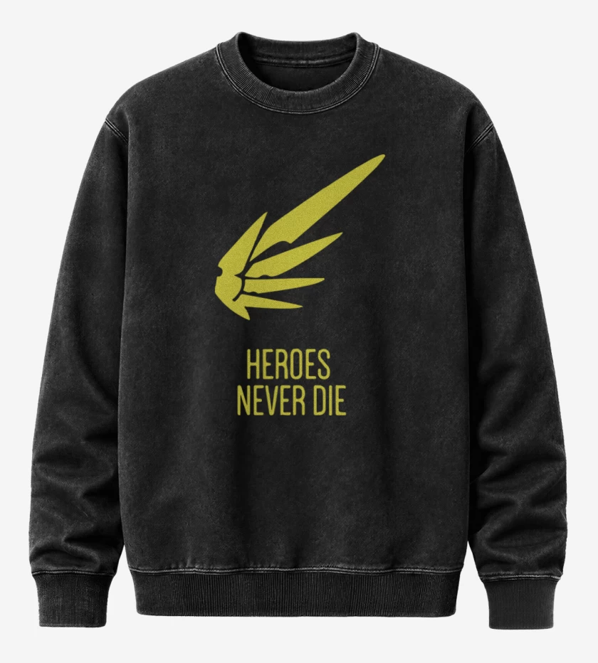 Poleron Polo Acid Wash Negro de Never die