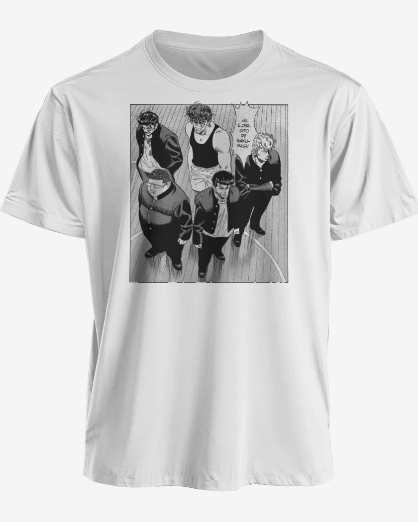 Polera premium Blanco de El ejercito de Sakuragi