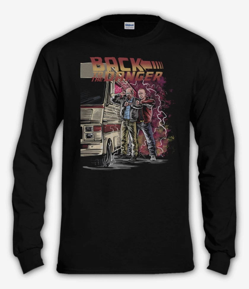Polera manga larga Negro de Back to the Danger 