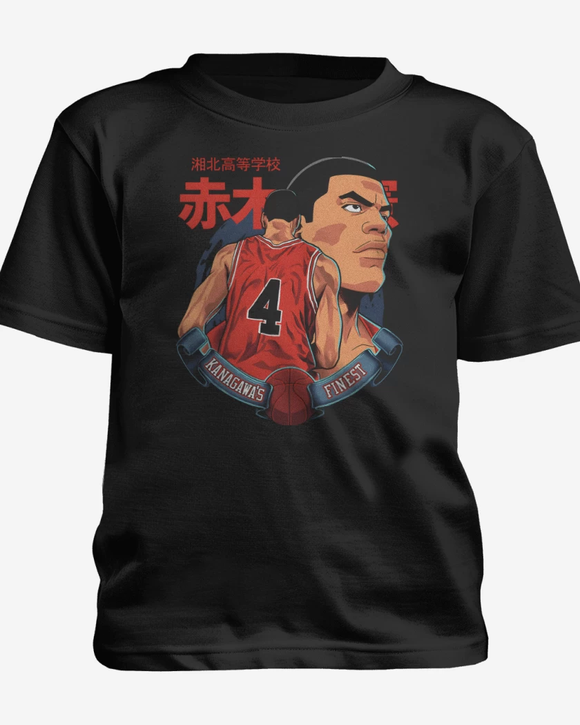 Polera de niño Negro de Capitan Akagi