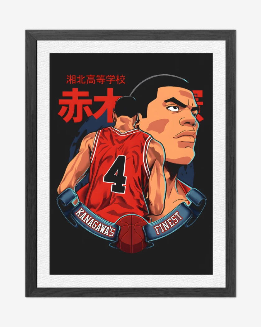 Cuadro decorativo Negro de Capitan Akagi