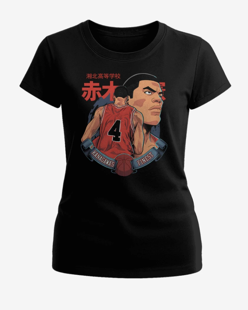 Polera de Mujer Negro de Capitan Akagi