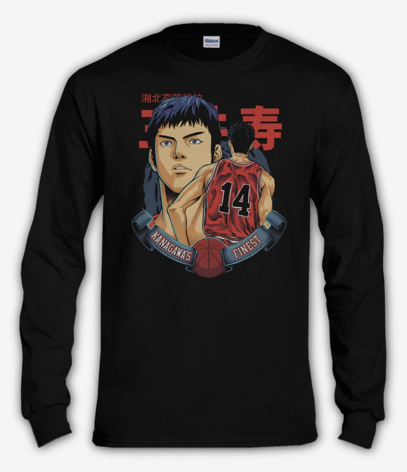 Polera manga larga Negro de Mitsui