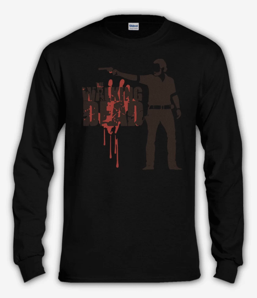 Polera manga larga Negro de TWD 3