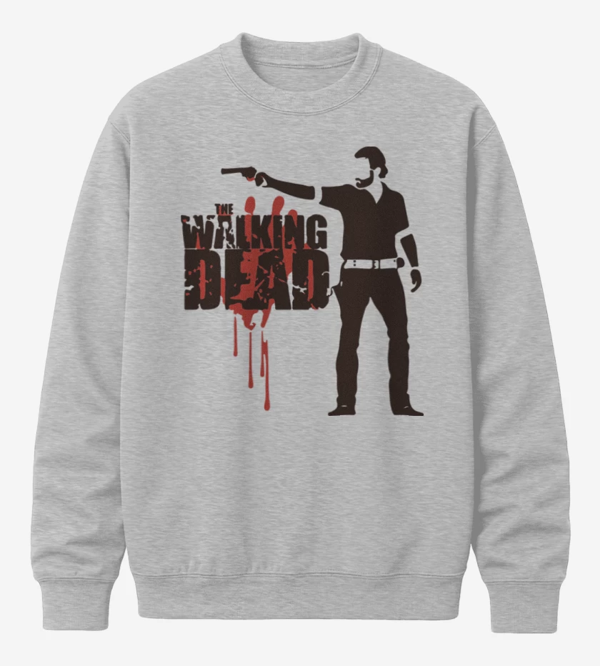 Poleron polo Gris Melange de TWD 3