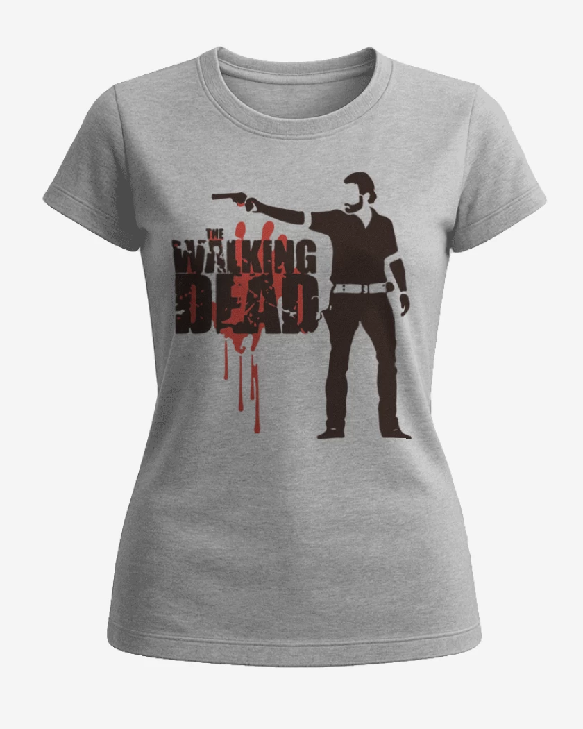 Polera de Mujer Gris Melange de TWD 3