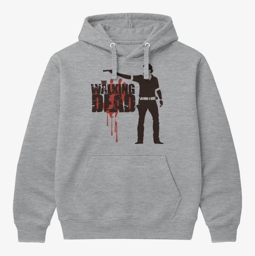 Polerón Canguro Gris Melange de TWD 3