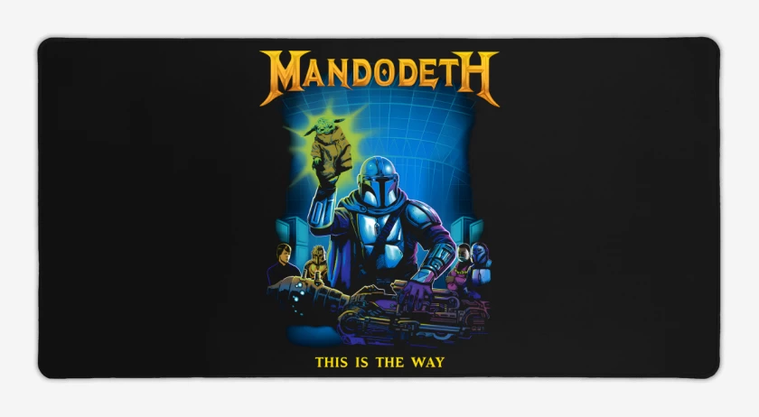 Mouse pad Gamer Negro de Mandodeth