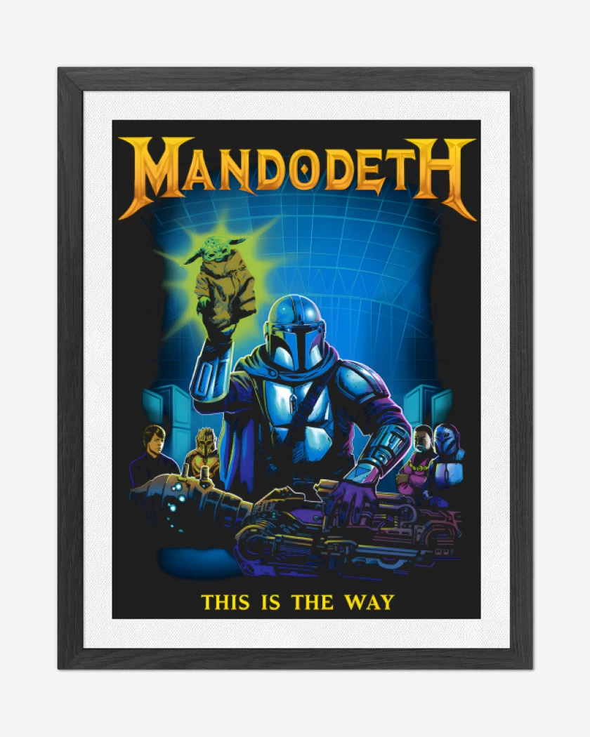 Cuadro decorativo Negro de Mandodeth