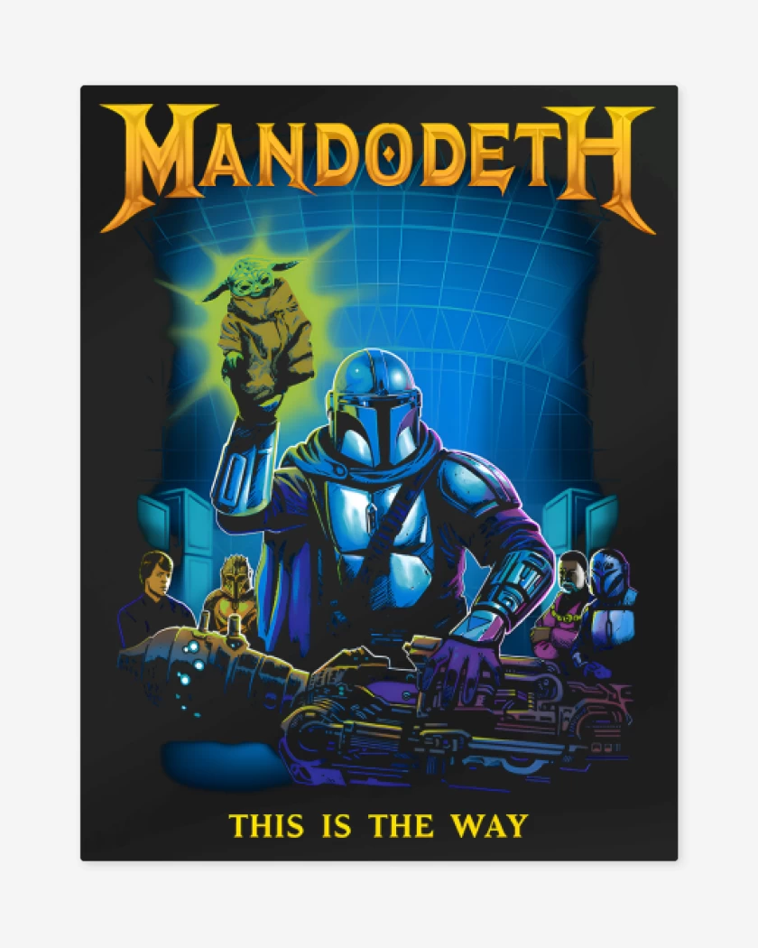 Print metalico Negro de Mandodeth