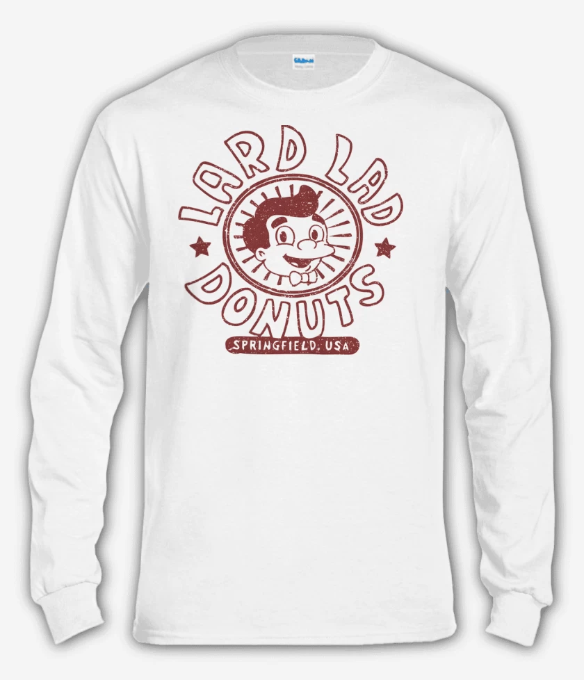 Polera manga larga Blanco de Lard Lad Donuts