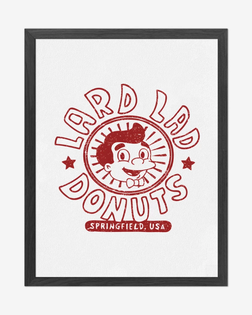 Cuadro decorativo Blanco de Lard Lad Donuts