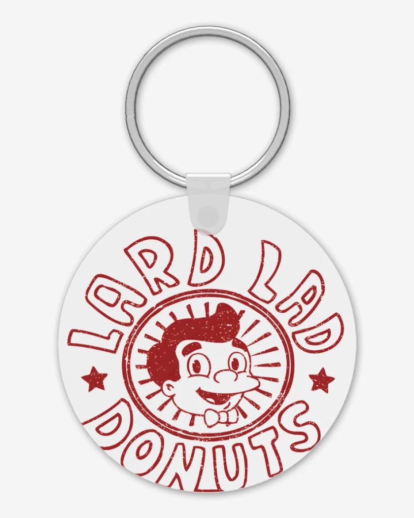 Llavero Blanco de Lard Lad Donuts