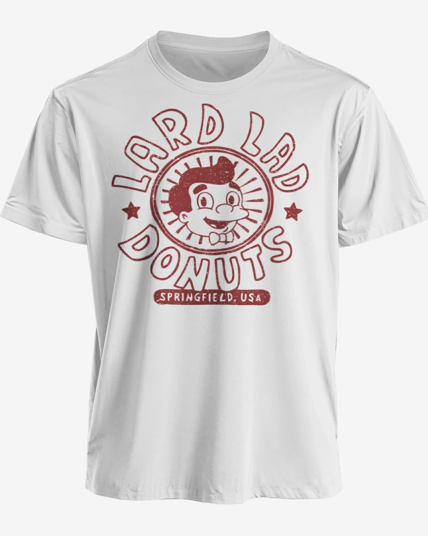 Polera premium Blanco de Lard Lad Donuts