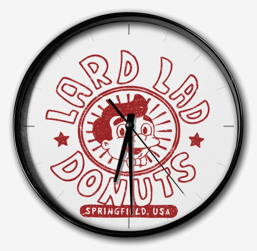 Reloj Blanco de Lard Lad Donuts