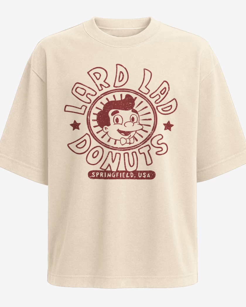 Polera Oversize Beige de Lard Lad Donuts