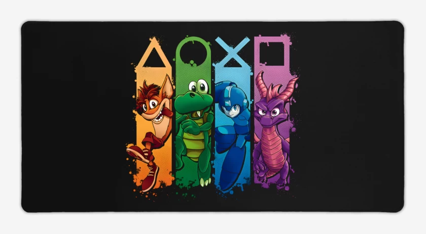 Mouse pad Gamer Negro de PlayMania