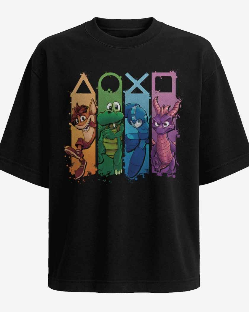 Polera Oversize Negro de PlayMania