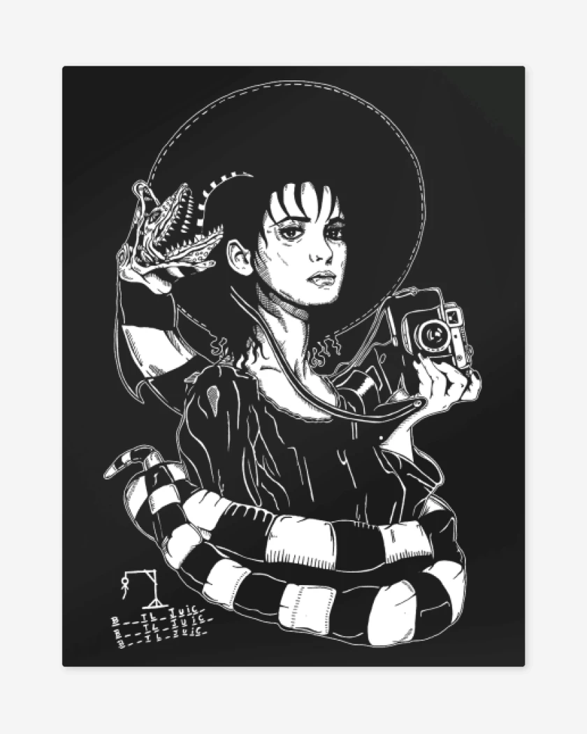 Print metalico Negro de Lydia Beetle