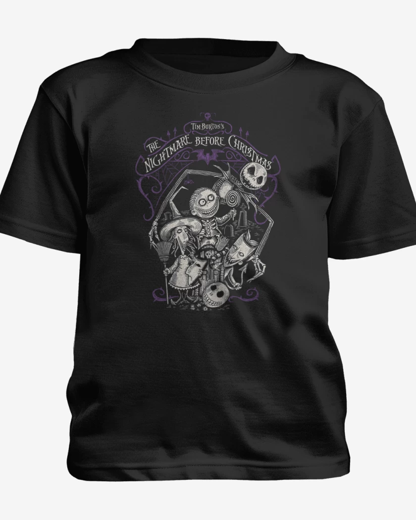 Polera de niño Negro de El Extraño Mundo de Jack