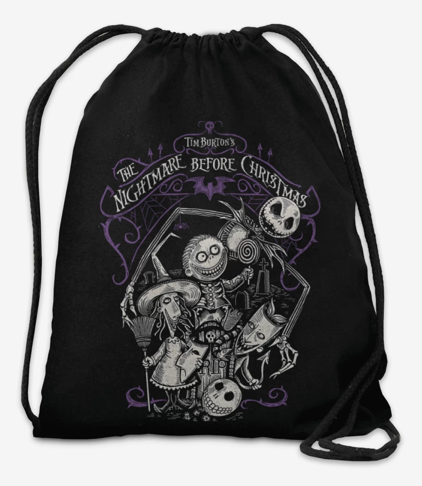 Mochila Negro de El Extraño Mundo de Jack