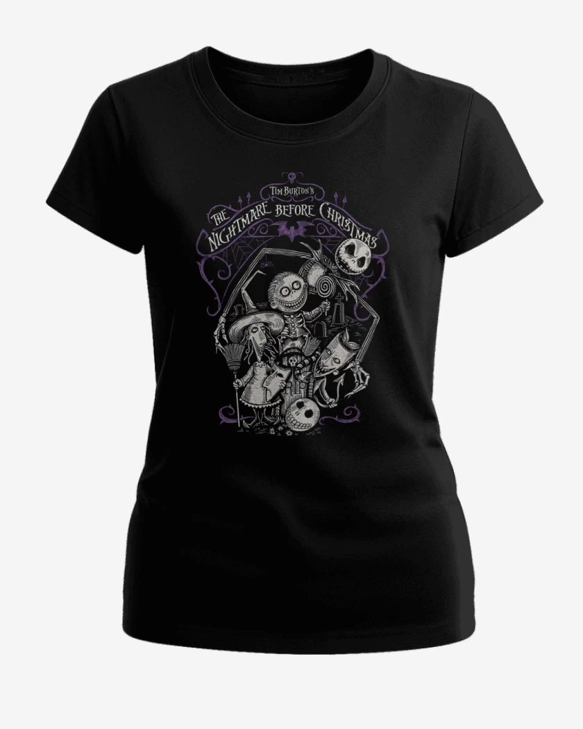 Polera de Mujer Negro de El Extraño Mundo de Jack
