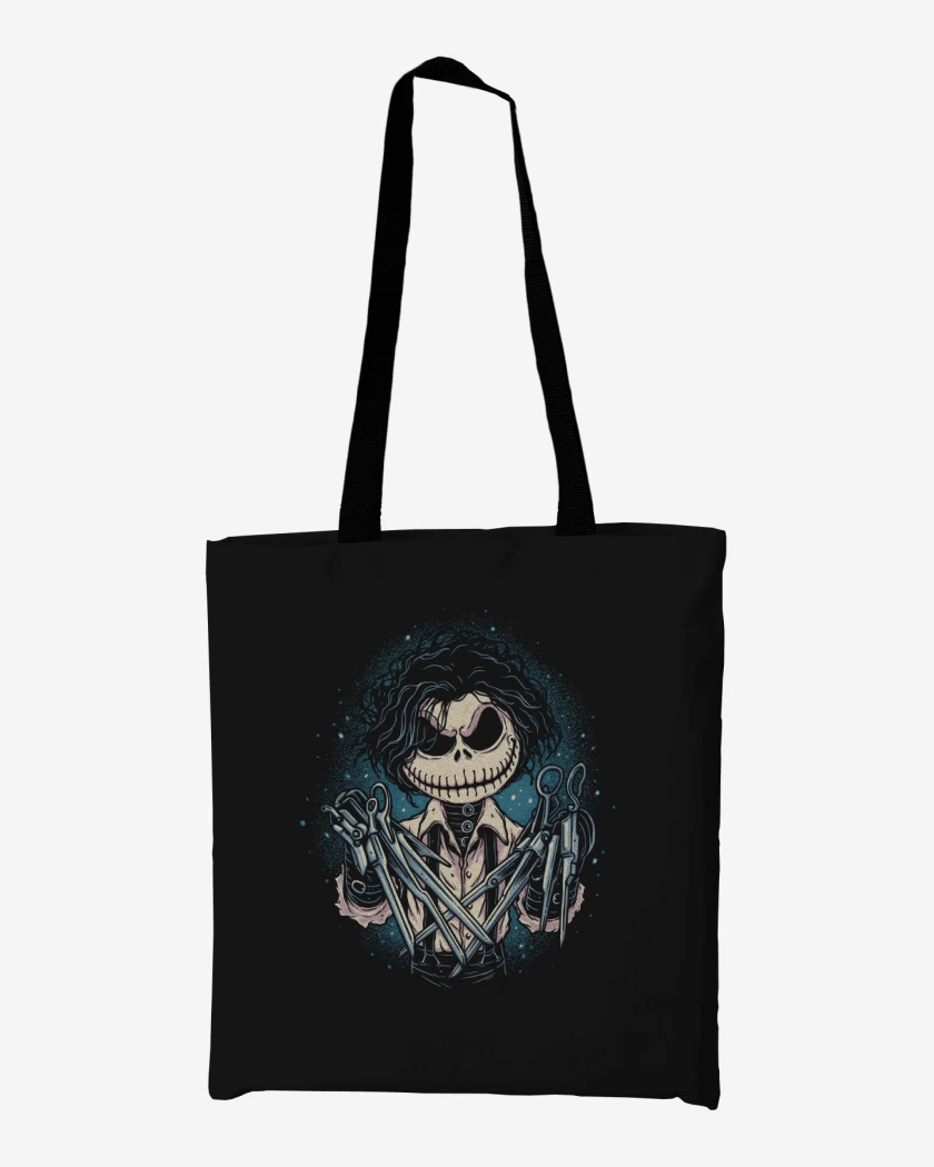 Totebag Las Tijeras de Skellington
