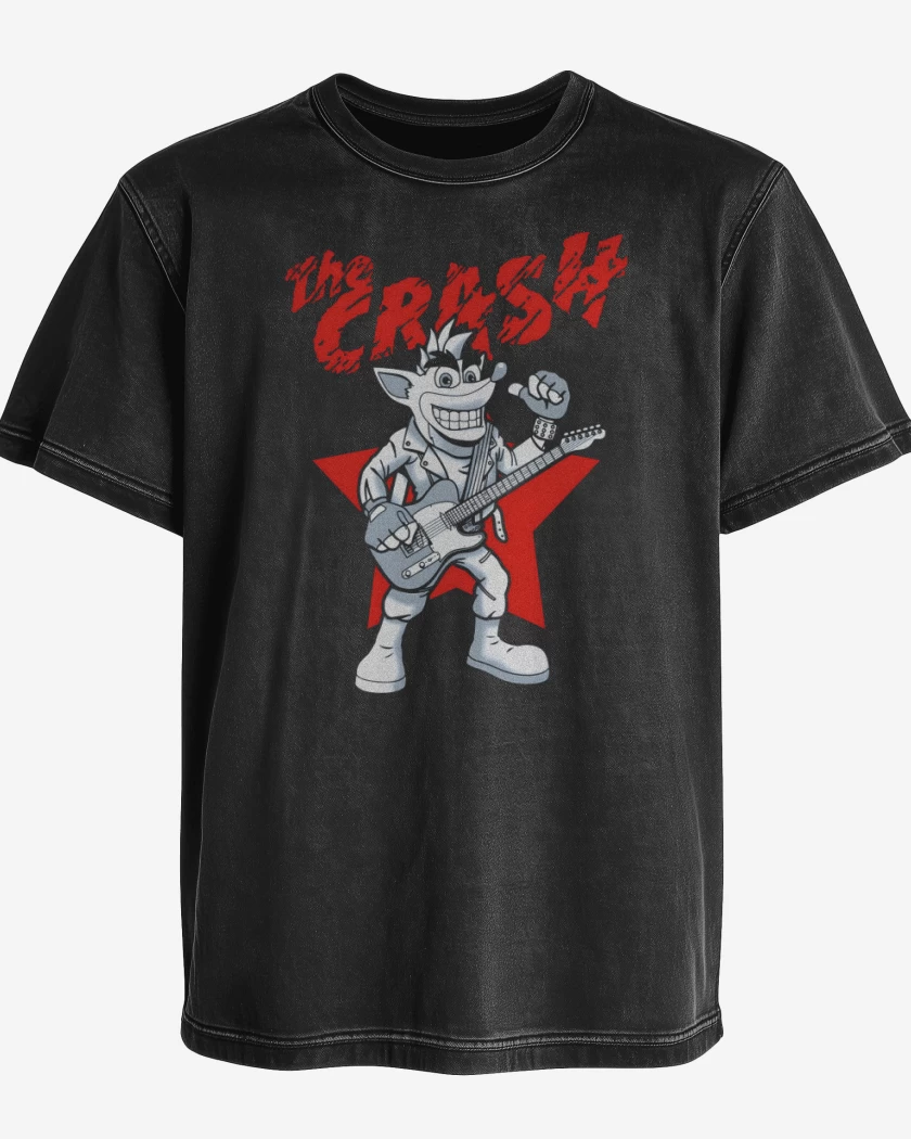Polera desgastada Negro de The Crash 