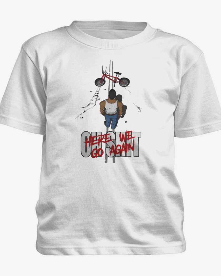 Polera de niño Blanco de Oh Shit Here We Go Again